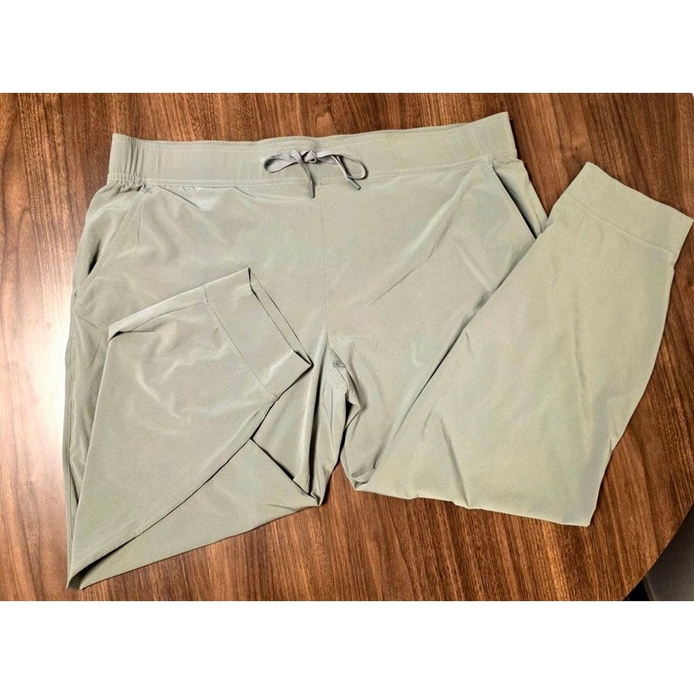 Eddie Bauer Jogger Pants Womens XL Sage Green Excellent Stretch Hiking M144
